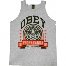T-shirt Obey Tanks - Extra Innings - Heather grey