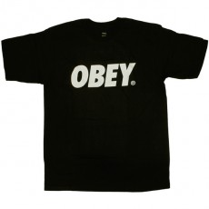 T-shirt Obey - Obey Font - Black
