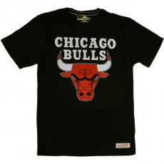T-shirt Mitchell & Ness - NBA Team Logo Tailored Fit - Black - Chicago Bulls