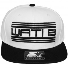 Casquette Snapback Wati B x Starter - Wati B Logo - White/Black