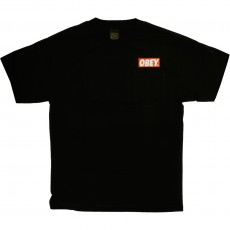 T-shirt Obey - Standard Issue Tee - Obey Bar Logo - Black
