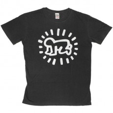 T-shirt Obey - Tees Limited Series - Keith Haring&nbsp;: Keith Haring - Dusty Black