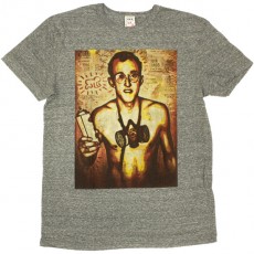 T-shirt Obey - Tees Limited Series - Keith Haring&nbsp;: Fine Art - Heather Grey