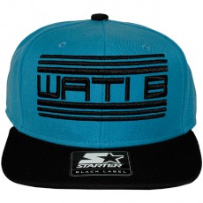 Casquette Snapback Wati B x Starter - Wati B Logo - Neon Blue/Black