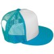 Casquette Filet Yupoong - Turquoise / Front blanc