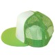 Casquette Filet Yupoong - Vert pomme / Front blanc