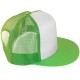 Casquette Filet Yupoong - Vert pomme / Front blanc