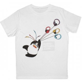 T-shirt Audio-Apparel - Panda - White