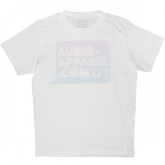 T-shirt Audio-Apparel - Logo bulle trame - White 