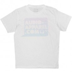 Audio-Apparel - Logo bulle trame - White 