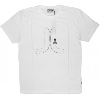 WESC T-Shirt - Cut Here Icon - White