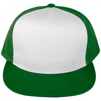 Casquette Filet Yupoong - Vert / Front blanc