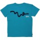 WESC T-shirt - Stash Spray Line - Process Blue
