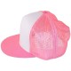 Casquette Filet Yupoong - Rose / Front blanc