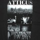 Atticus T-shirt - Scaped slim tee - Black