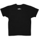 Atticus T-shirt - Scaped slim tee - Black