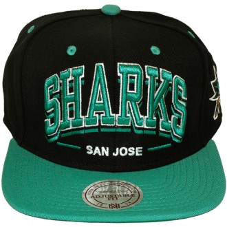 Casquette Snapback Mitchell & Ness - NHL Triple Arch - San Jose Sharks