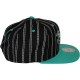 Casquette Snapback Mitchell & Ness - NBA Double Pinstripe - Charlotte Hornets