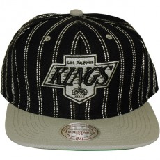 Casquette Snapback Mitchell & Ness - NHL Double Pinstripe - Los Angeles Kings