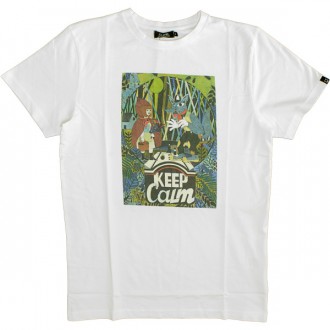 T-shirt Olow - Keep Calm - Blanc