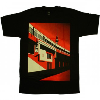 T-shirt Obey - Berlin Tower - Black