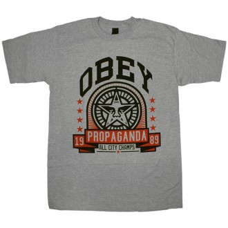 T-shirt Obey - Extra Innings - Heather Grey