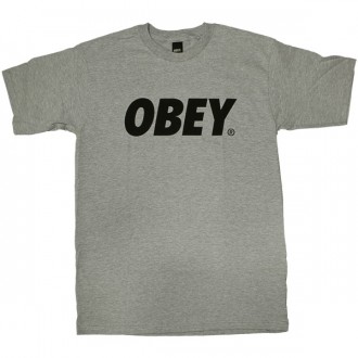 T-shirt Obey - Obey Font - Heather Grey