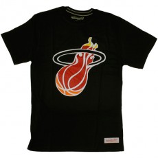 T-shirt Mitchell & Ness - NBA Team Logo Tailored Fit - Black - Miami Heat