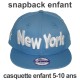 Casquette Snapback Enfant New Era - 9Fifty Youth MLB Clean Wordmark - Blue - New York Yankees