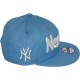 Casquette Snapback Enfant New Era - 9Fifty Youth MLB Clean Wordmark - Blue - New York Yankees