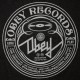 OBEY Everday Crew Neck T-shirt - New Wave Script - Black