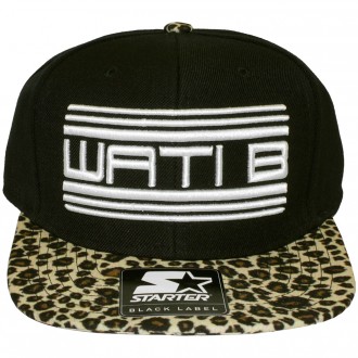 Casquette Snapback Wati B x Starter - Wati B Logo - Black/Leopard