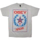 OBEY Basic T-shirt - Classic Crest - Heather Grey