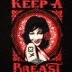 OBEY Basic T-shirt - Keep A Breast - Black