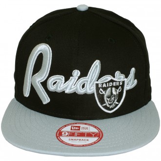 Casquette Snapback New Era - 9Fifty NFL Super Script - Oakland Raiders