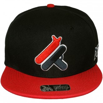 Casquette Snapback Dissizit - Dila - Black/Red