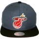 Casquette Snapback Mitchell & Ness - NBA Manhattan - Miami Heat