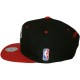 Casquette Snapback Mitchell & Ness - NBA Black Logo 2 Tone - Miami Heat