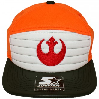 Casquette 6 Panel Hybrid Starter x Star Wars - X-Wing Pilot - Orange-White
