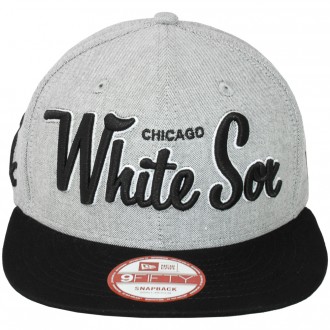 Casquette Snapback New Era - 9Fifty MLB Retro Scholar - Chicago White Sox - Black