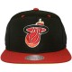 Casquette Snapback Mitchell & Ness - NBA Nylon - Miami Heat