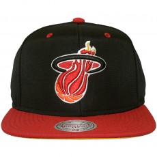 Casquette Snapback Mitchell & Ness - NBA Nylon - Miami Heat