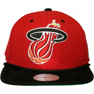 Casquette Snapback Mitchell & Ness - NBA Viscord - Miami Heat