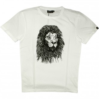T-shirt Olow - Lion - Blanc