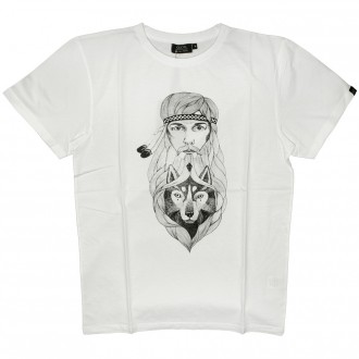 T-shirt Olow - Hippie - Blanc