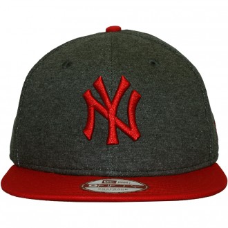 Casquette Snapback New Era - 9Fifty MLB Fleecicle - New York Yankees - Grey / Scarlet