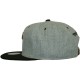 Casquette Strapback Mitchell & Ness - NBA Vintage Heather Grey Wool - Miami Heat