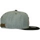 Casquette Strapback Mitchell & Ness - NBA Vintage Heather Grey Wool - Miami Heat