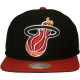 Casquette Snapback Mitchell & Ness - NBA XL Logo 2Tone - Miami Heat
