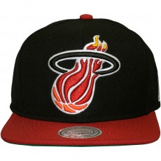 Casquette Snapback Mitchell & Ness - NBA XL Logo 2Tone - Miami Heat